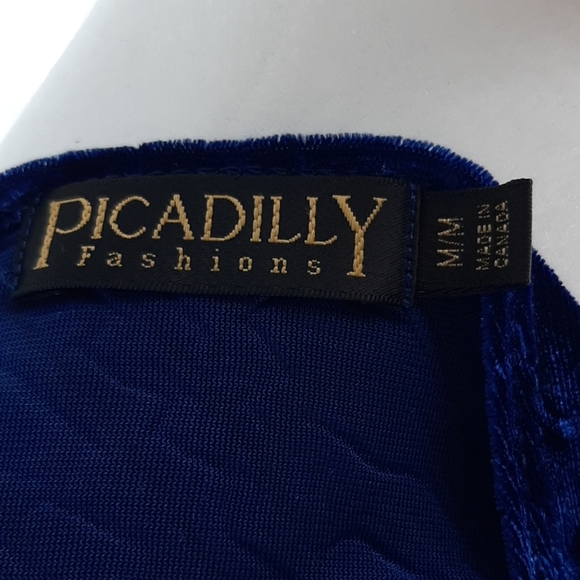 Picadilly Blue Velvet top - Picture 4 of 5